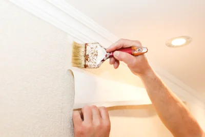 Pose de papier peint à Sancy — revêtements muraux et toiles de verre